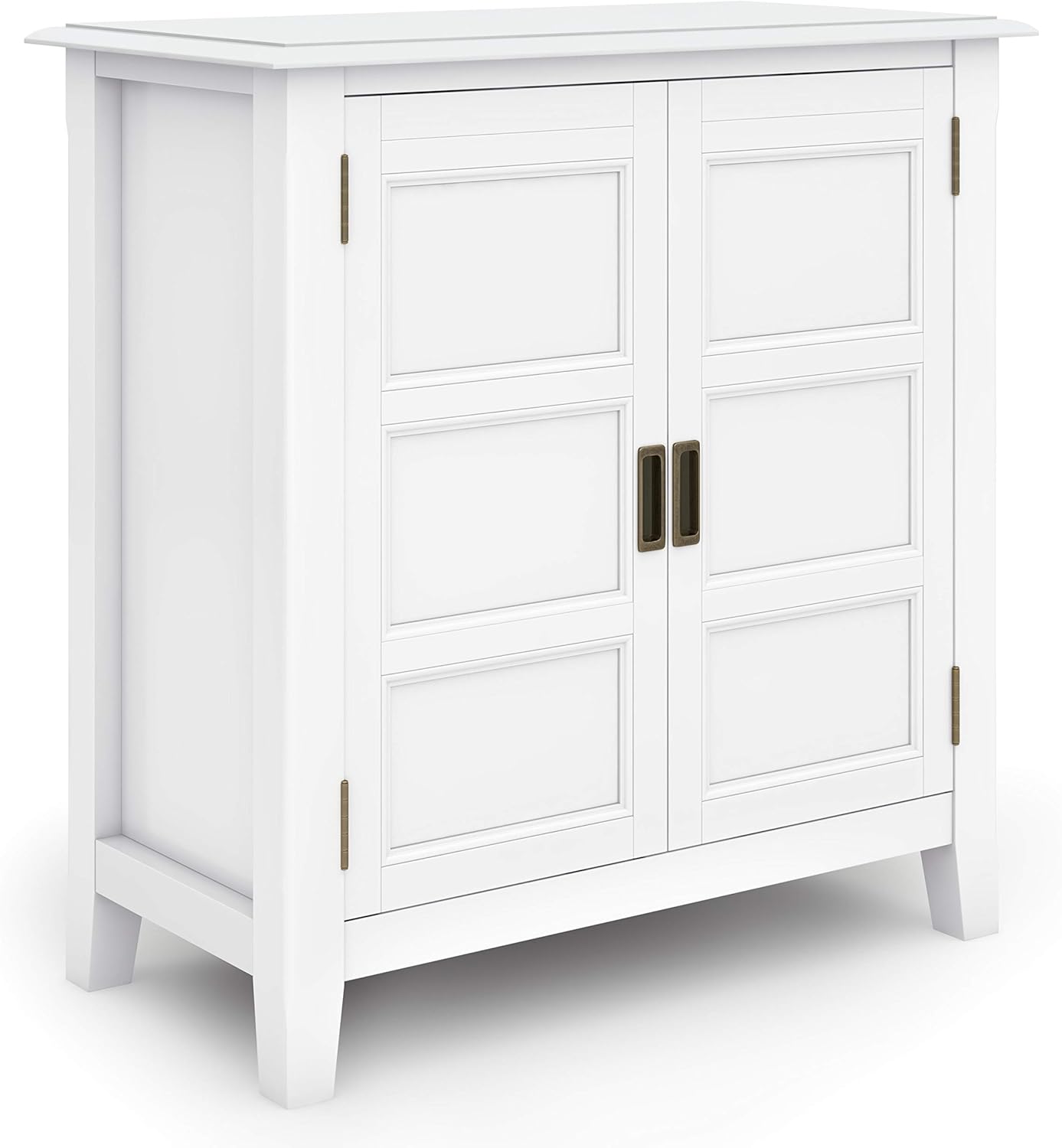 Solid Wood Low Storage Cabinet in Mahogany Brown, 2 Doors, 2 Adjustable Shelves X898