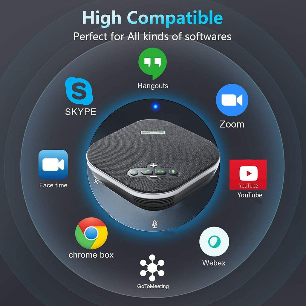 Bluetooth Speakerphone Conference Microphone with Daisy Chain Wireless Speakers Z368