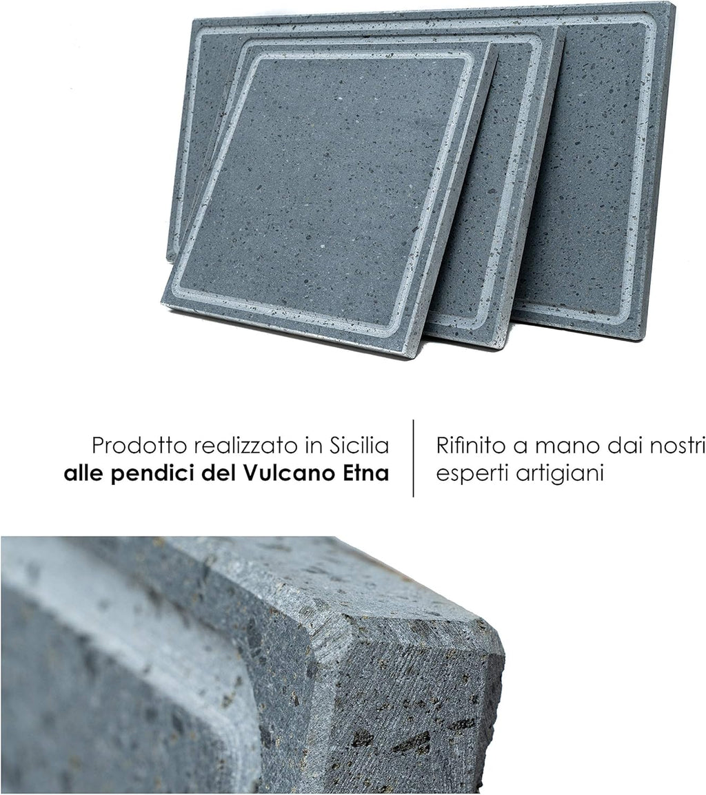 Lava Grill Steak Pan Stone Plate 60x30x2 cm Y735255