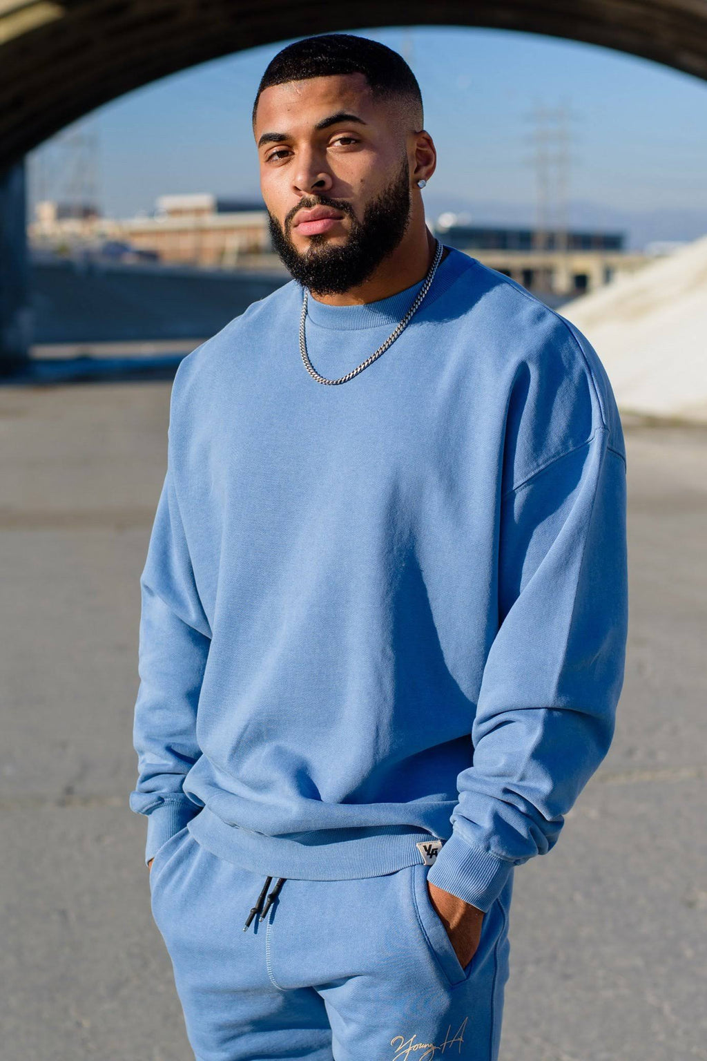 Oversized Crewnecks Sand Wash P3595