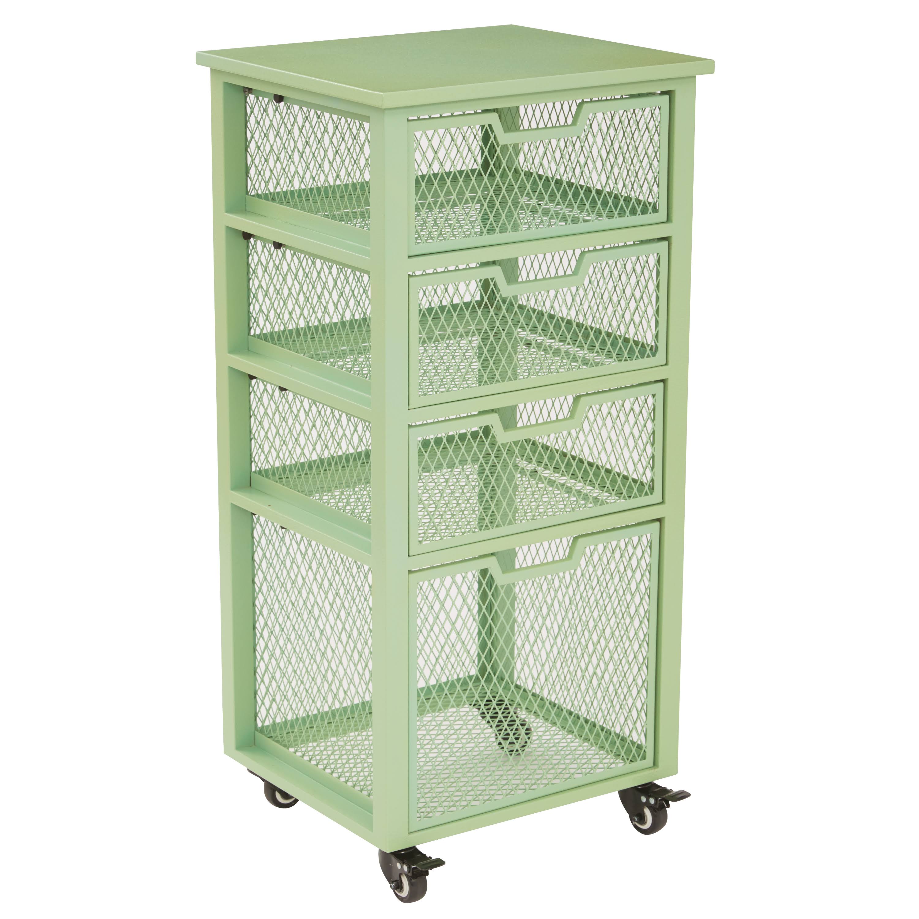 Purple 4 Drawer Rolling Cart R419518