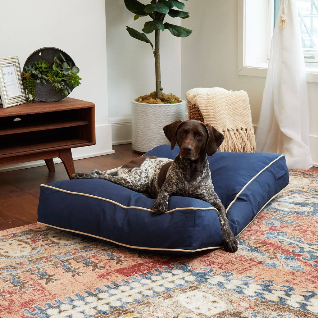 Navy Rectangle Indoor/Outdoor Dog Bed Z53684
