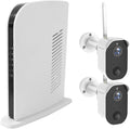 Wireless Battery Powered 1080P Security Camera with Night Vision, 2 Cameras Y186436