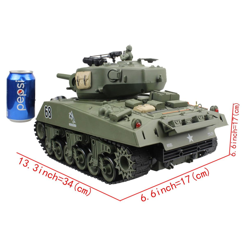 1/20 RC Shooting Ball Tank Toys with 100 BB Bullets M190096