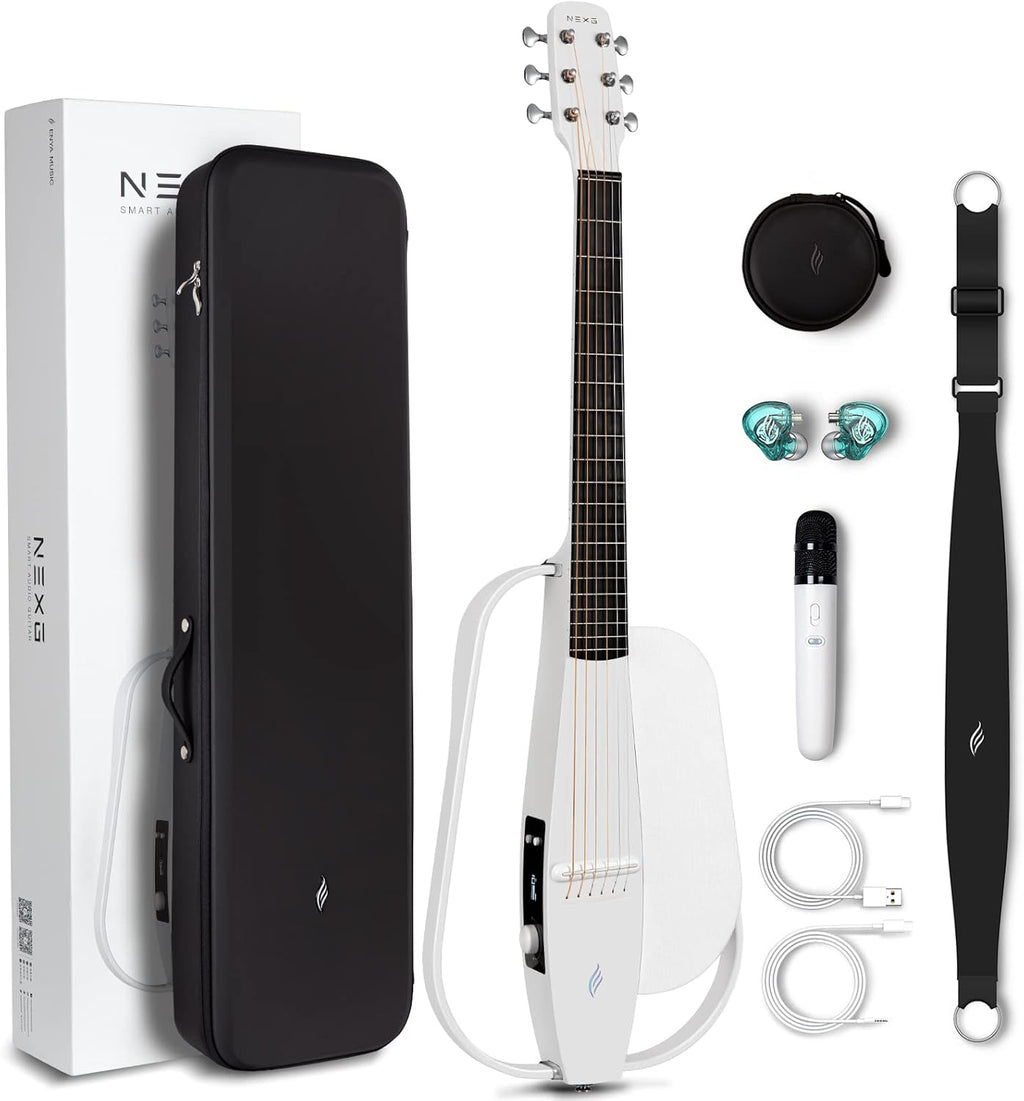 Black Carbon Fiber Acoustic-Electric Guitar with 50W Wireless Speaker Z97959