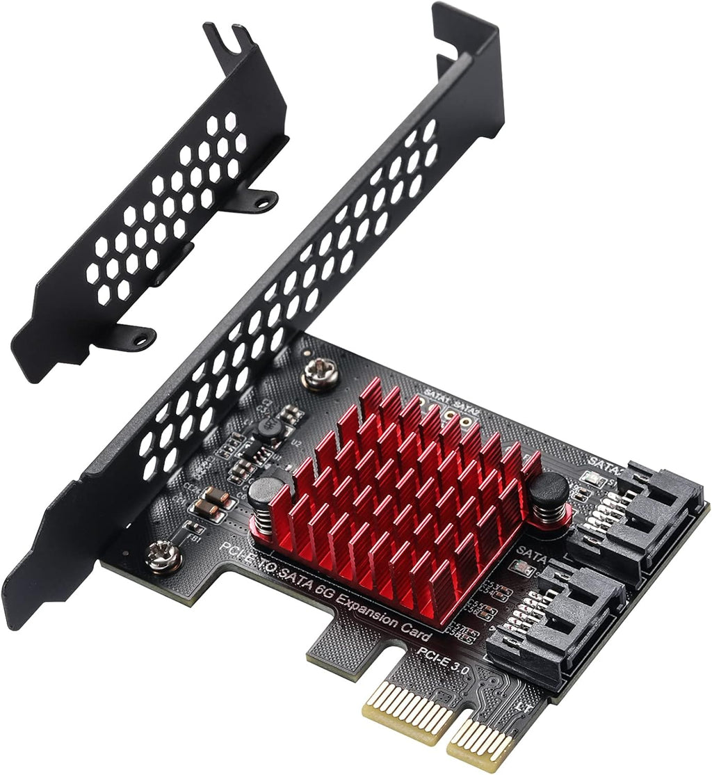 6 Port PCIe SATA 3.0 Card with 6 SATA Cables Z3169
