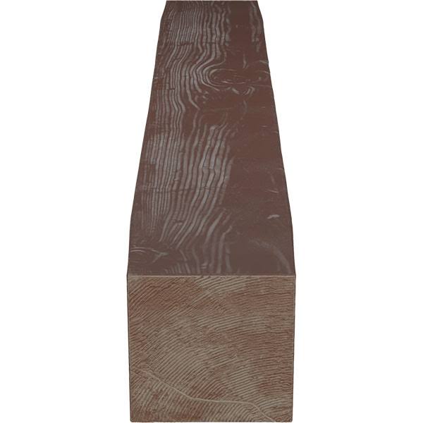 Sandblasted Faux Wood Fireplace Mantel, Aged Pecan P408