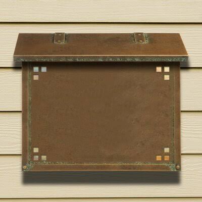 Wall Mounted Mailbox New Verde Gold Iridescent A8439