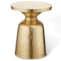 Gold/Ivory Enamel Top End Table W17692