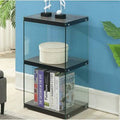 Weathered Gray Glass Standard Bookcase B848