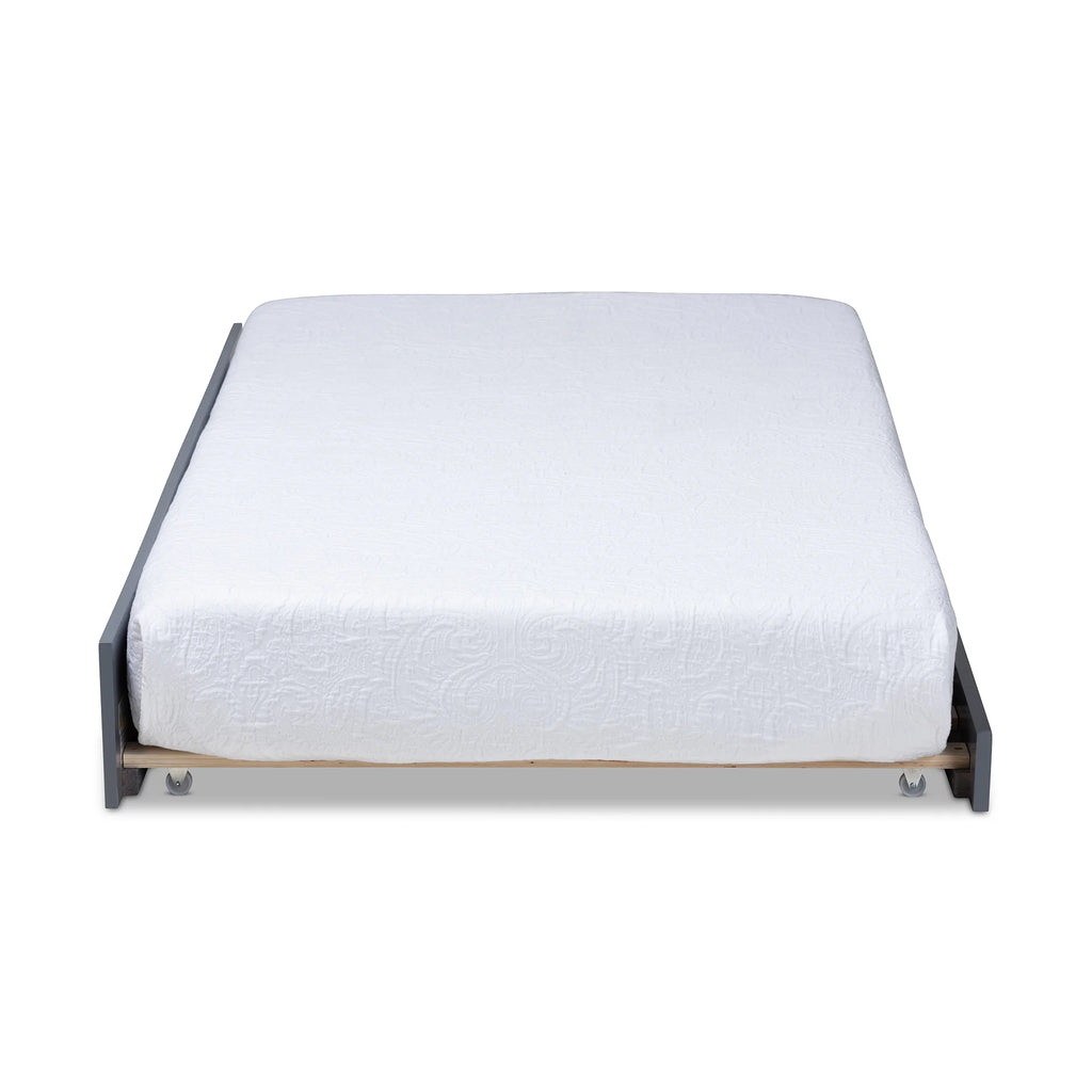 Gray Finished Wood Twin Size Trundle Y5853