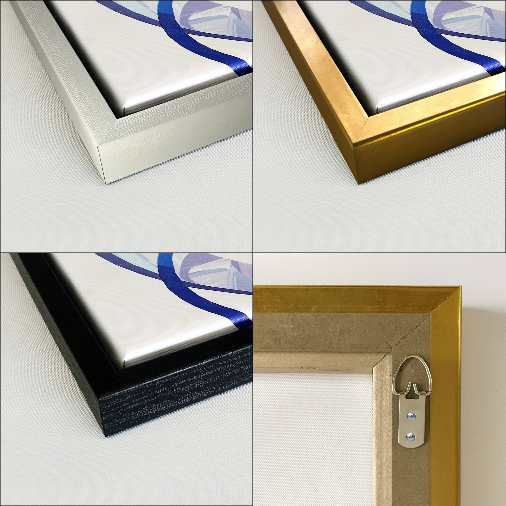 White Framed Canvas F997594