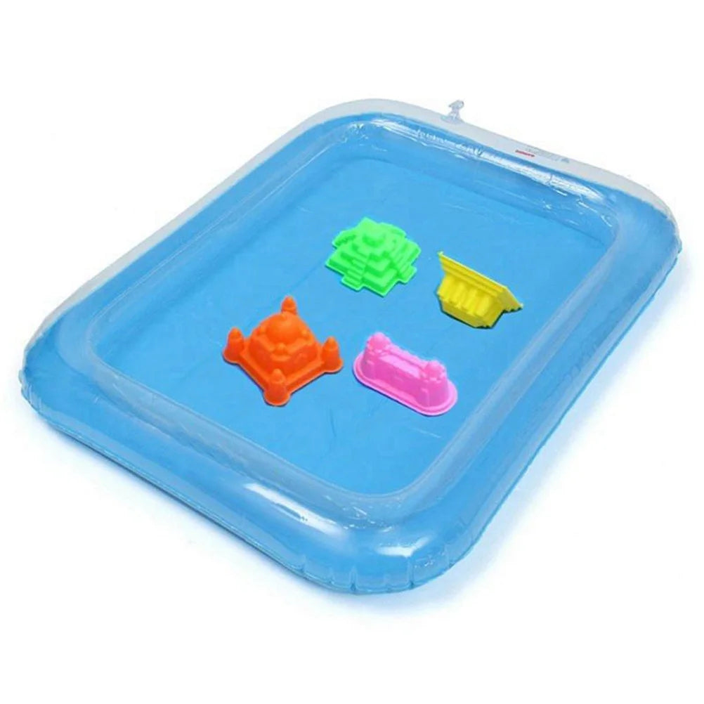 Blue Inflatable Sandbox Play Sand Toy Tray K7585