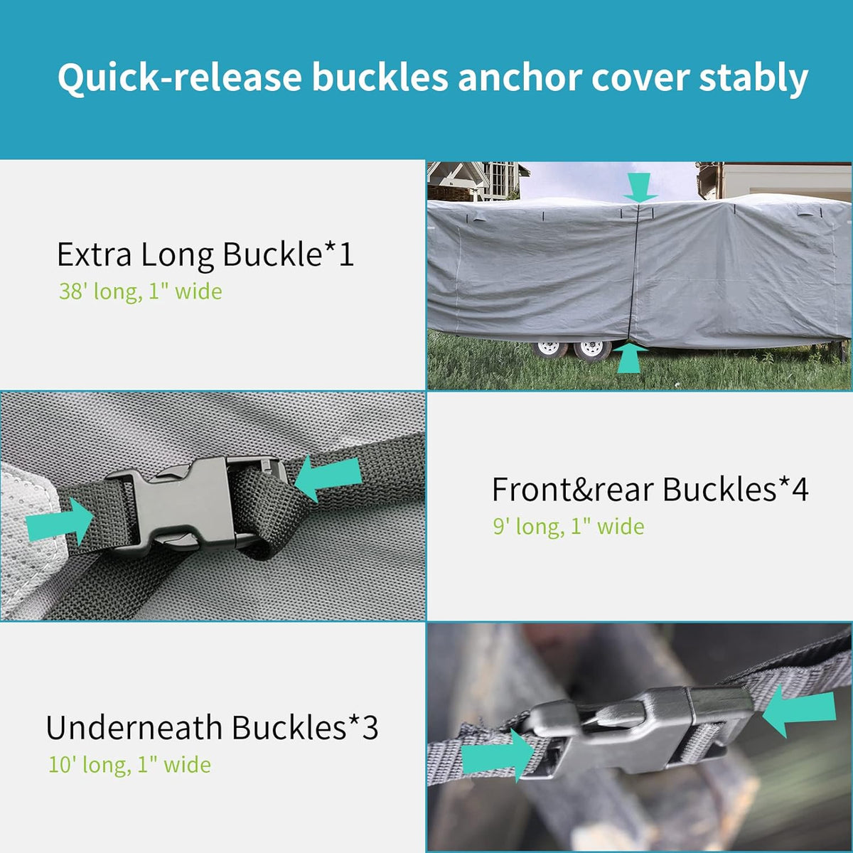 RV Cover for 24’-27’ with Air Vent Design P622