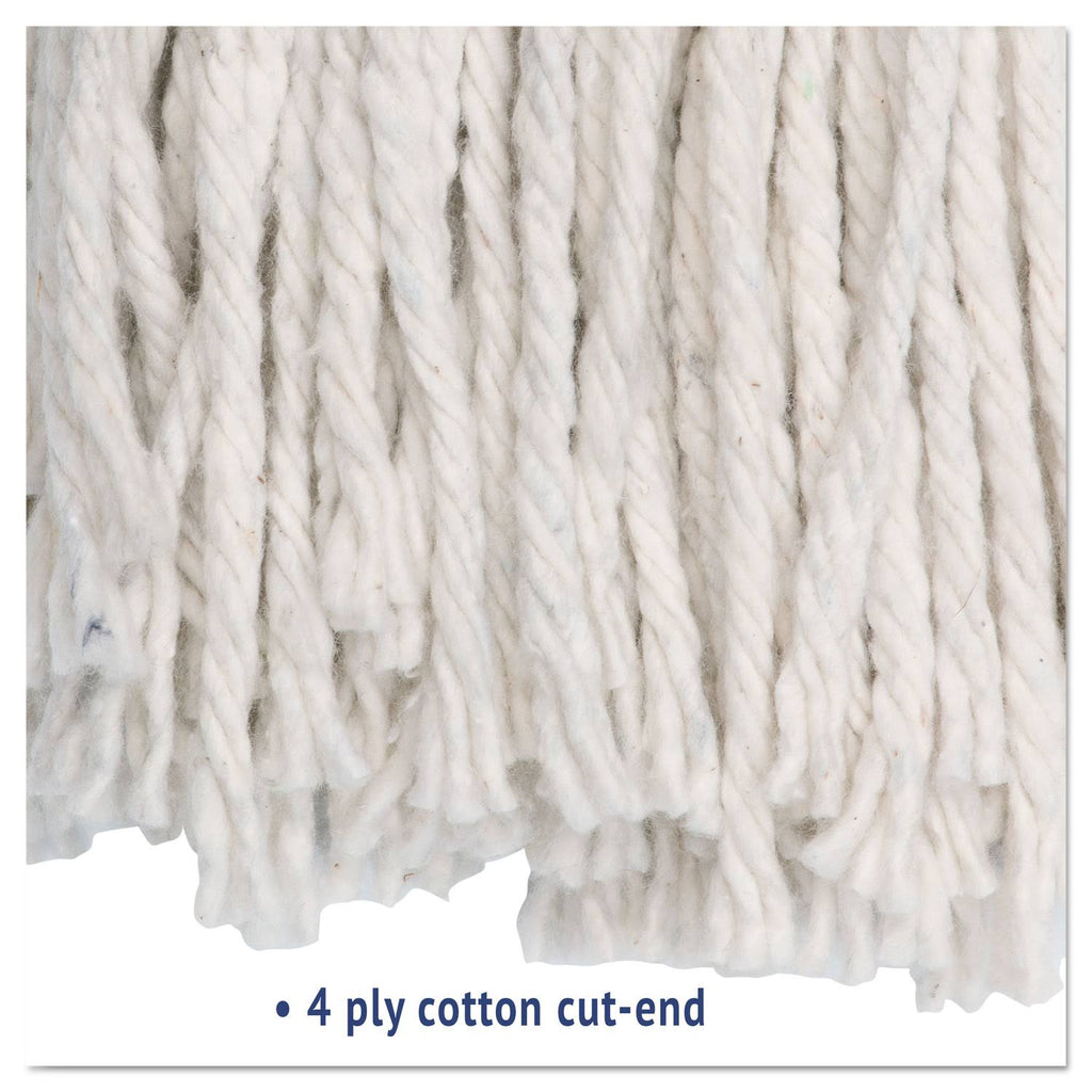 White Cotton Cut-End Wet Mop Heads 24oz 12/Carton M448