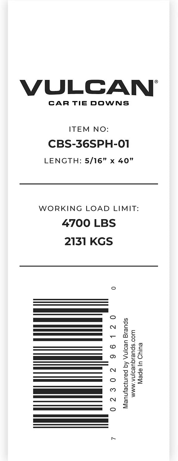 Towing Chain Bridle with 8 Inch J Hooks, Grade 70 Chain, 40 Inches Long, 4,700 Pound Safe Working Load T7126