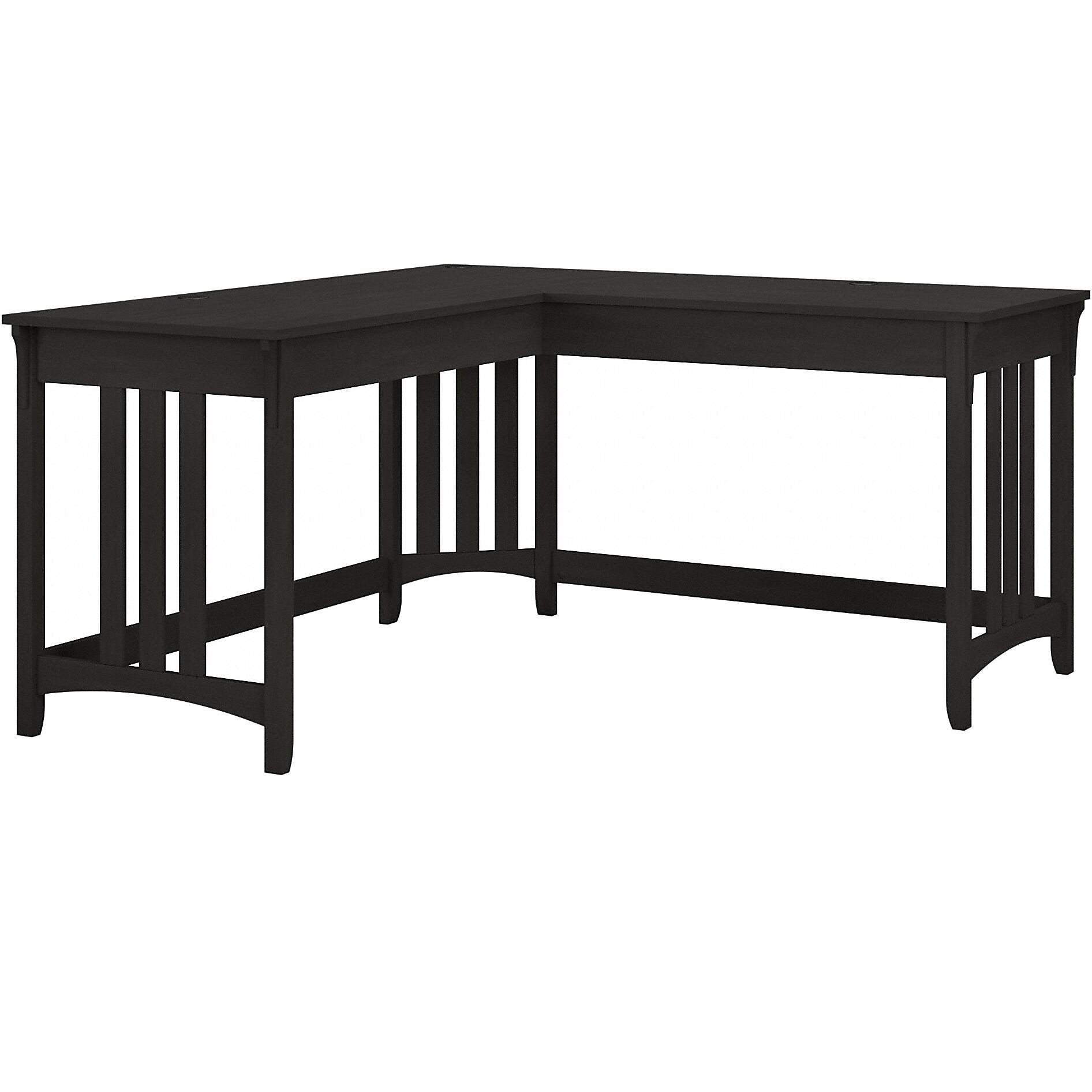 Vintage Black L Shaped Writing Desk X763