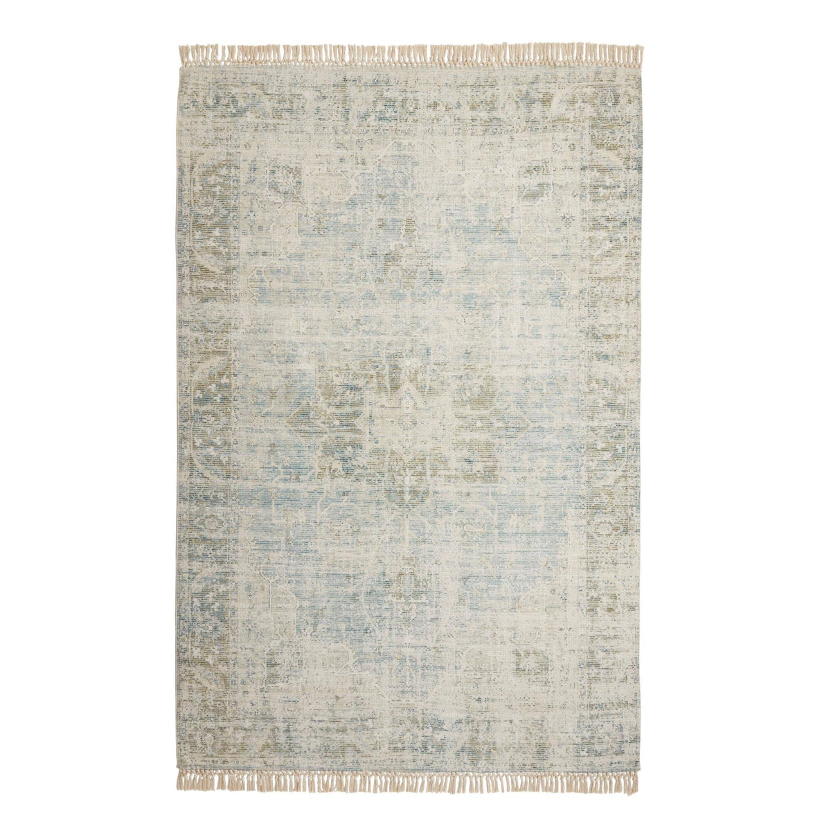 Multi Cotton Area Rug 6' x 9' I388