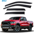4-Piece Dark Smoke Side Window Deflectors for Dodge Ram 1500 Quad Cab Z891