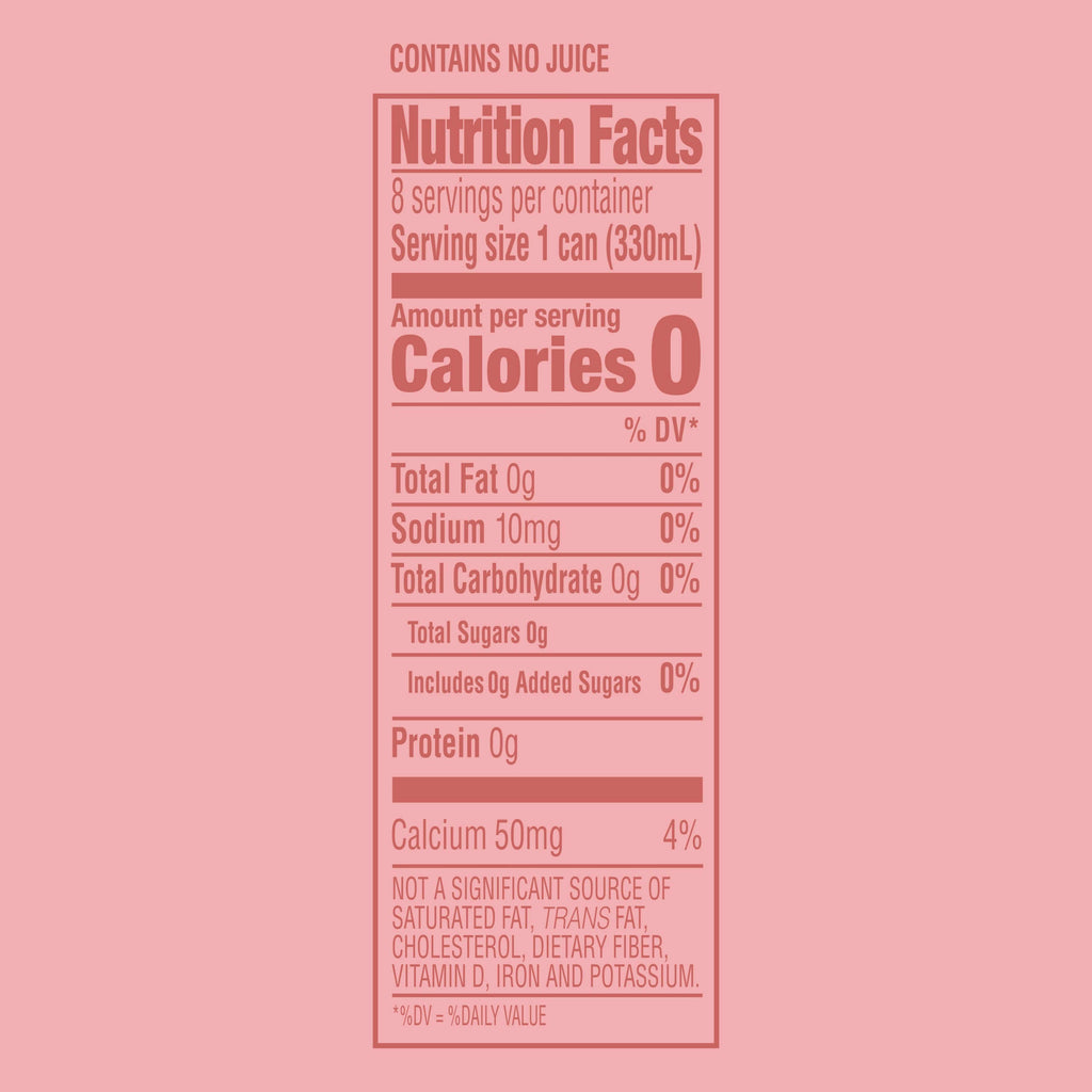 Pink Grapefruit & Citrus Flavored Mineral Water with CO2 Added, 8 Pack of 11.15 Fl Oz Cans N8606