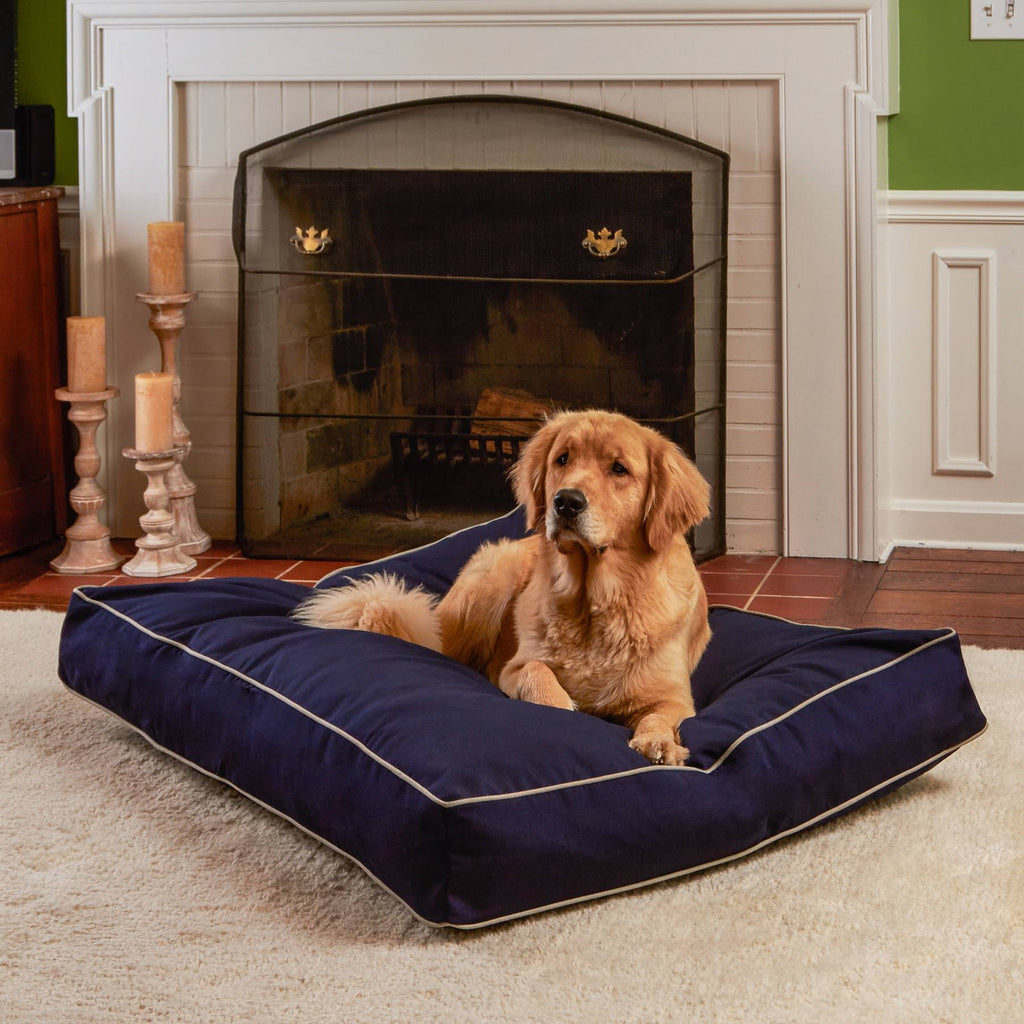 Navy Rectangle Indoor/Outdoor Dog Bed Z53684