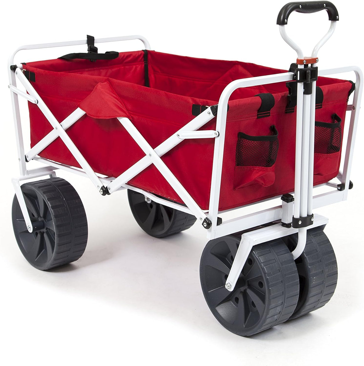 Red/White Collapsible All Terrain Utility Wagon Cart W622