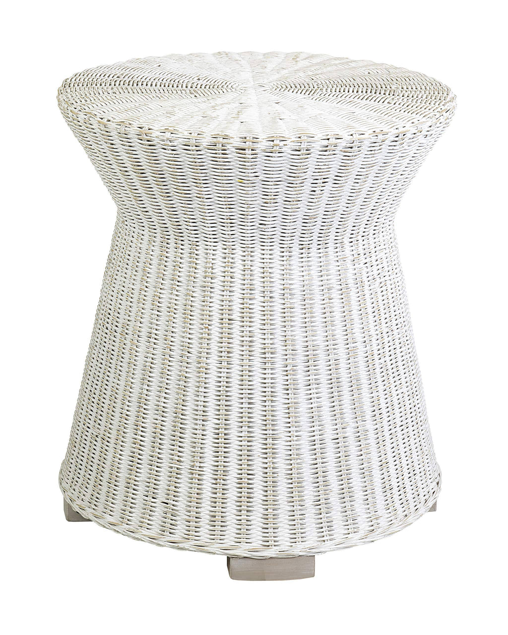 White Rattan Accent Table N907419
