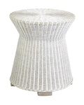 White Rattan Accent Table N907419