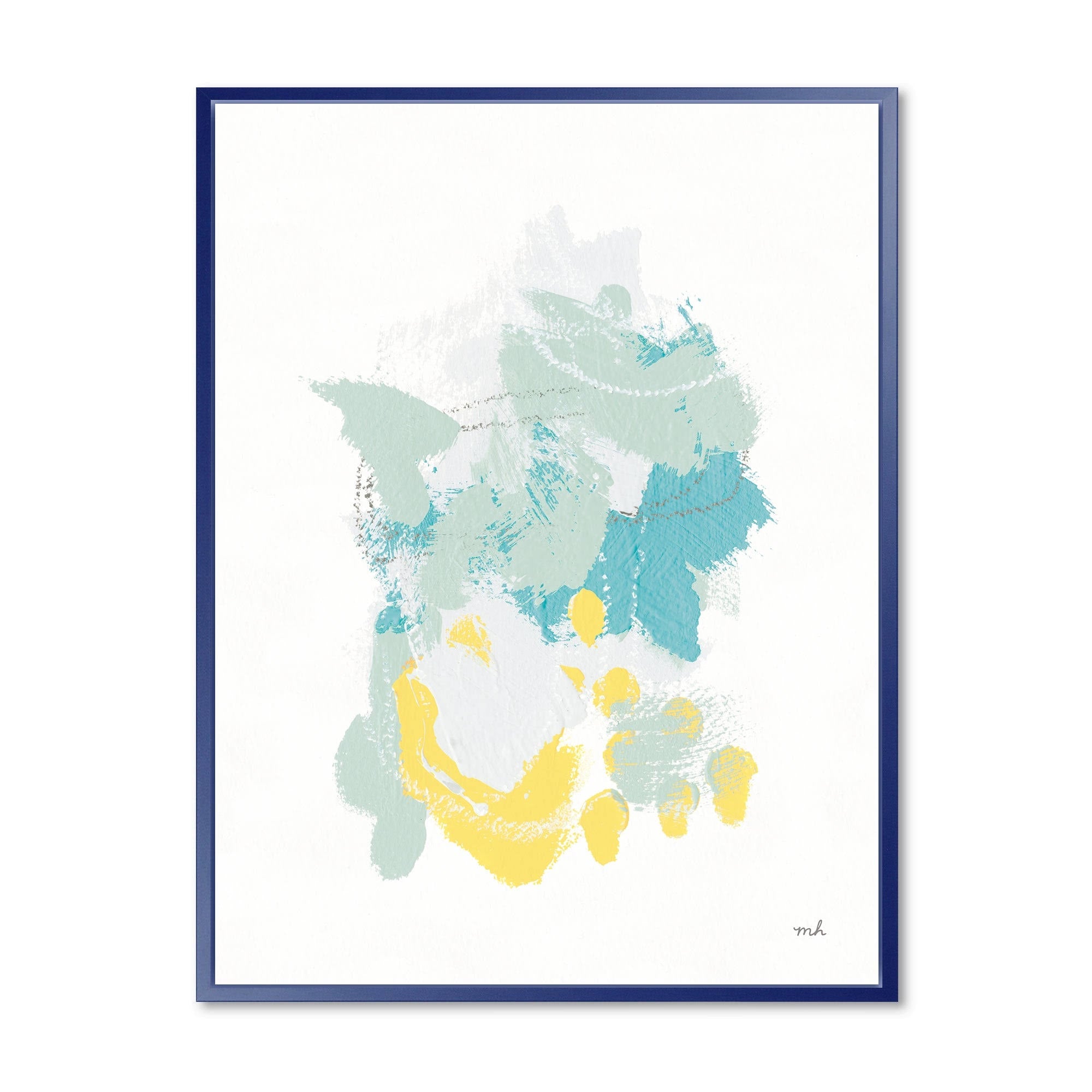 White Framed Canvas F997594