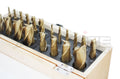 20 Pc H.S.S. Tin Coated End Mill Set, Metric Size, 2 Flute and 4 Flute P9278