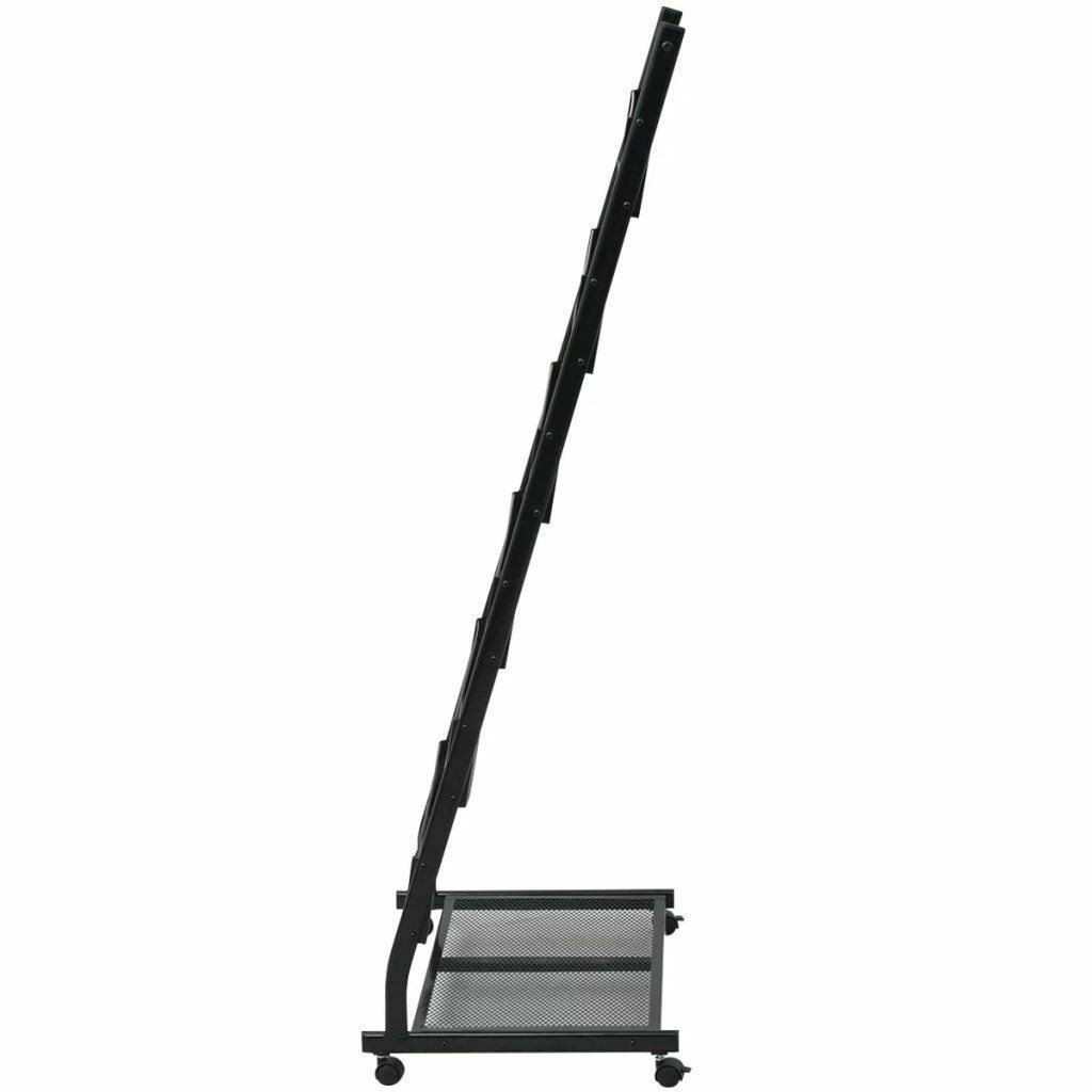 Magazine Rack Black A4 P49807