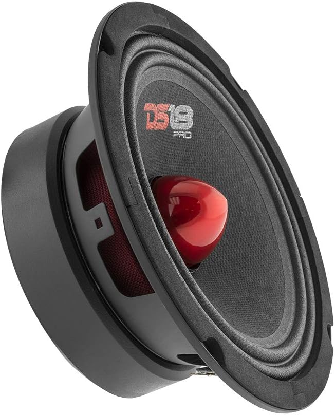 Red Aluminum Bullet 6.5 Midrange Loudspeaker 480W Max 8 Ohms (2 Speakers) F67123
