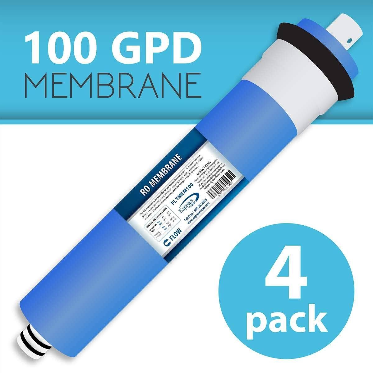 4 Pack 100 GPD Reverse Osmosis Replacement Membrane J9999