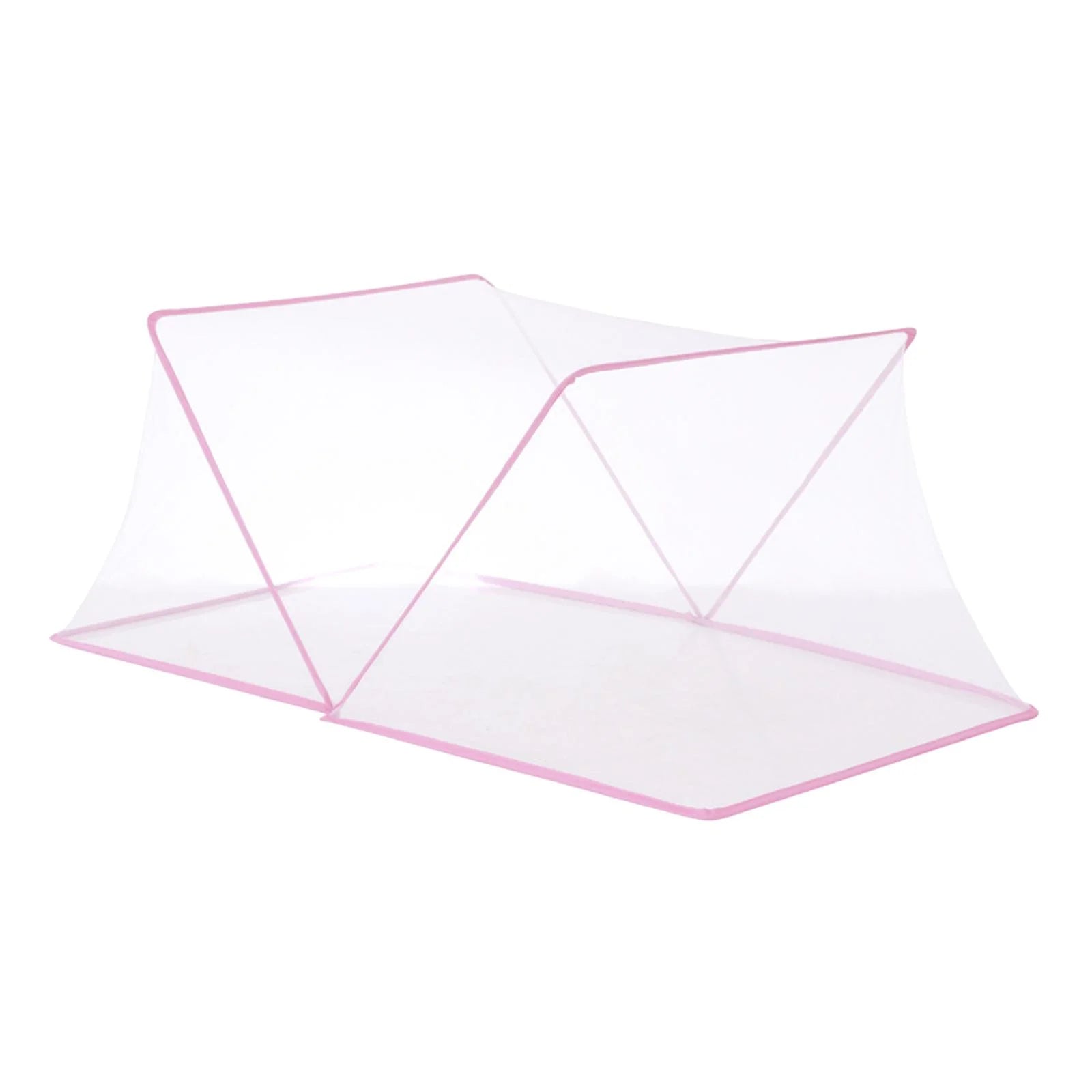 Pink Foldable Bed Canopy 190x100x80cm D7236