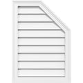 Half Octagon Top Right Surface Mount PVC Gable Vent N8390