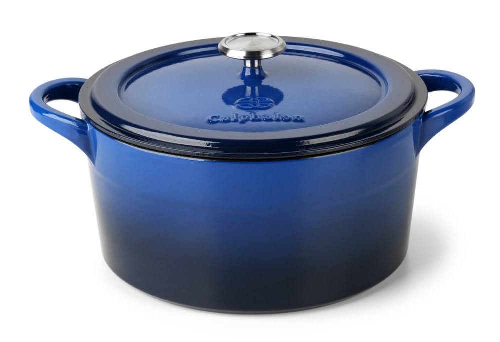 Blue Enameled Cast Iron Dutch Oven M318