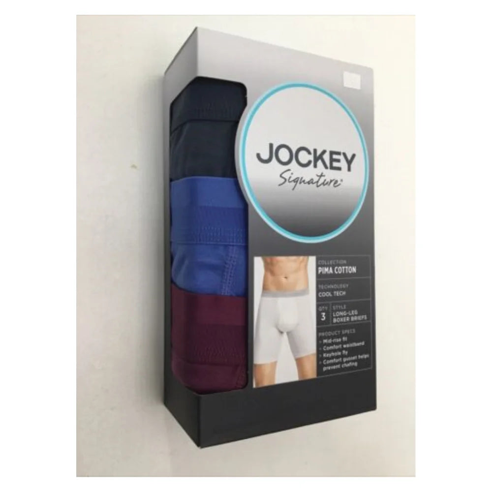 Long-Leg Boxer Briefs 3 Pack Multicolor E503424