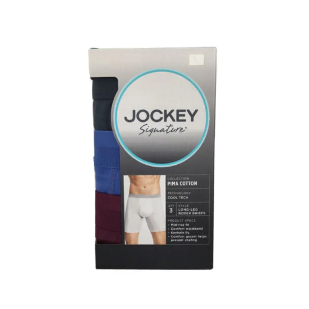 Long-Leg Boxer Briefs 3 Pack Multicolor E503424