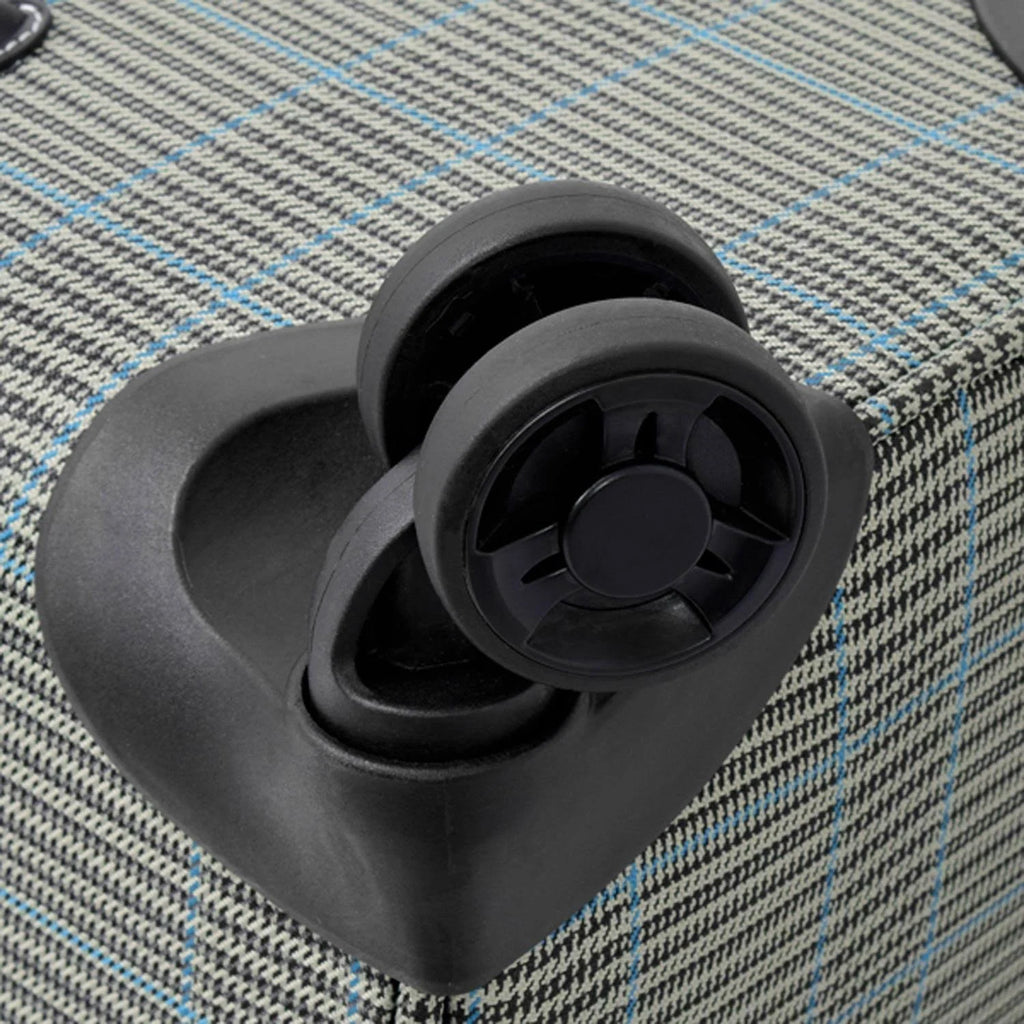 Grey Sapphire Plaid Expandable Spinner T345669