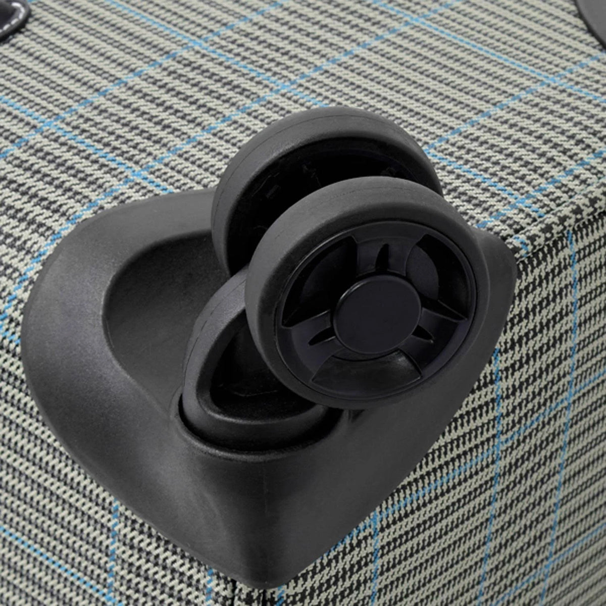 Grey Sapphire Plaid Expandable Spinner T345669