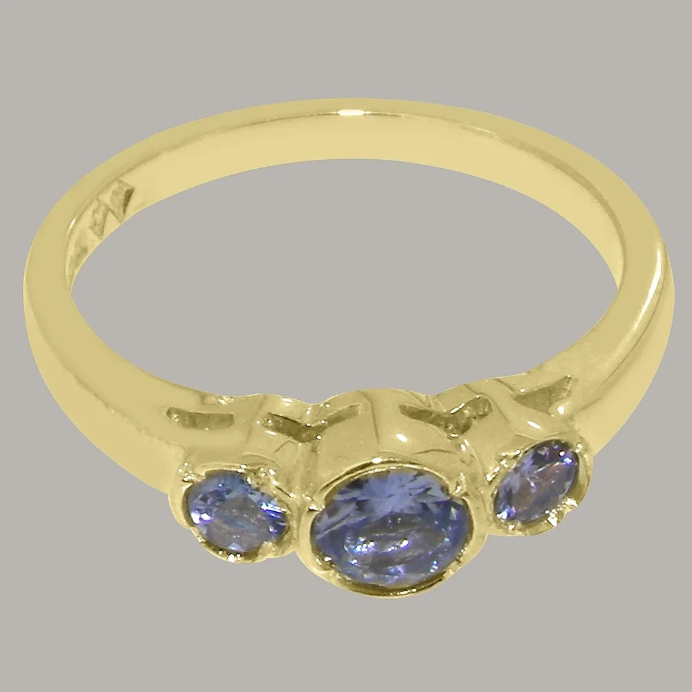 18k Yellow Gold Tanzanite Womens Ring A79357