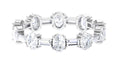 14K White Gold Moissanite Eternity Ring, US 7.50 T80862