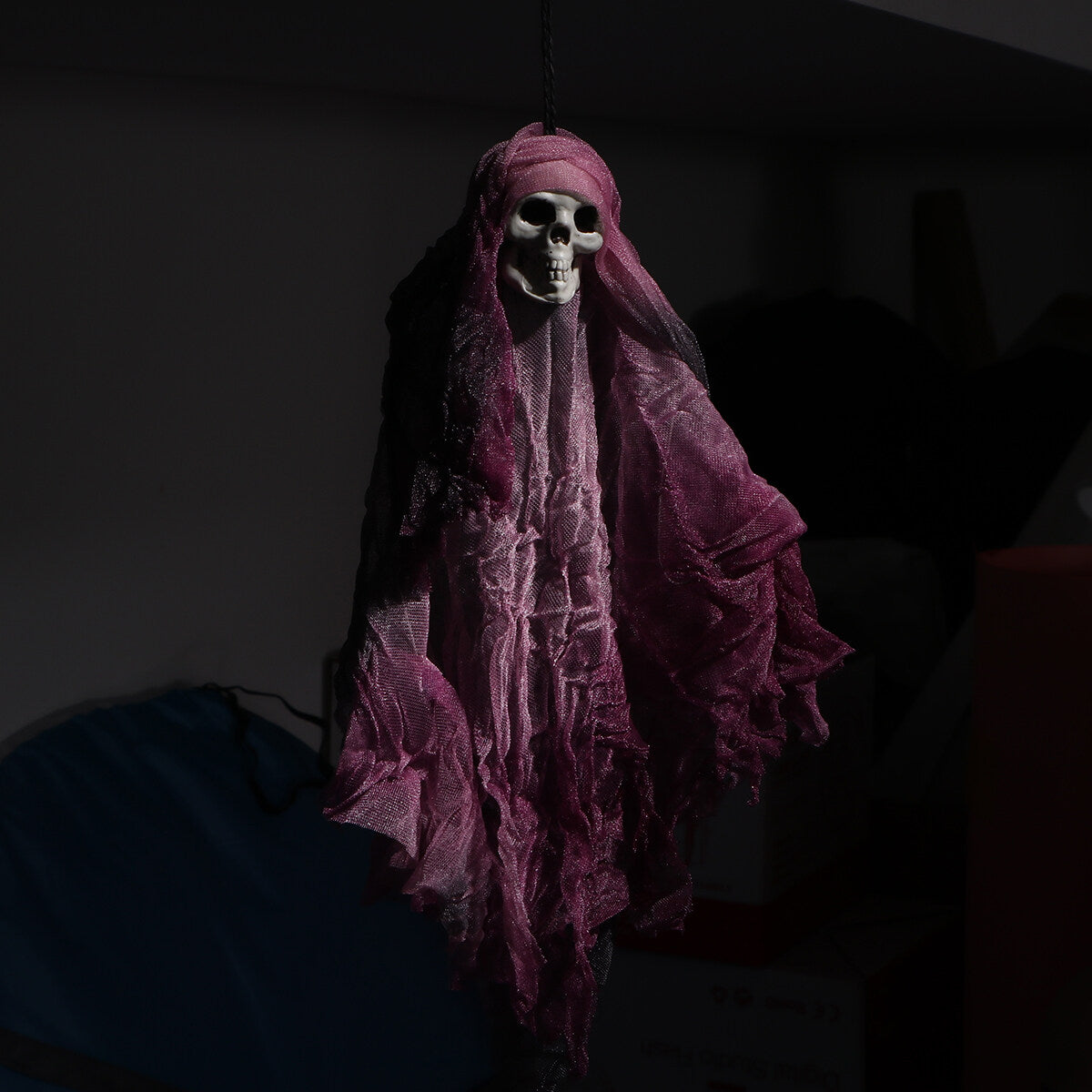 Purple Halloween Skull Decoration Prop V520
