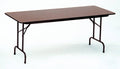 Melamine Folding Table 24 in. x 48 in. Black Granite T5196