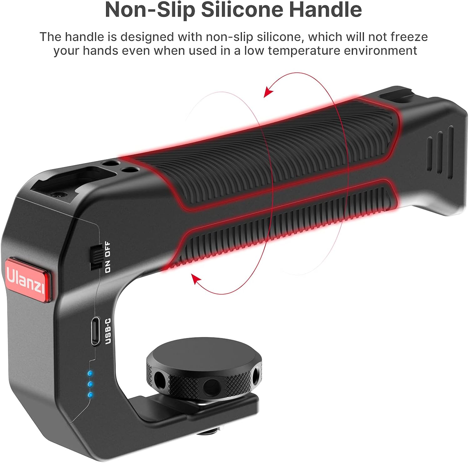 Rechargeable Battery Grip with Arri Locating Pin Mount K4765