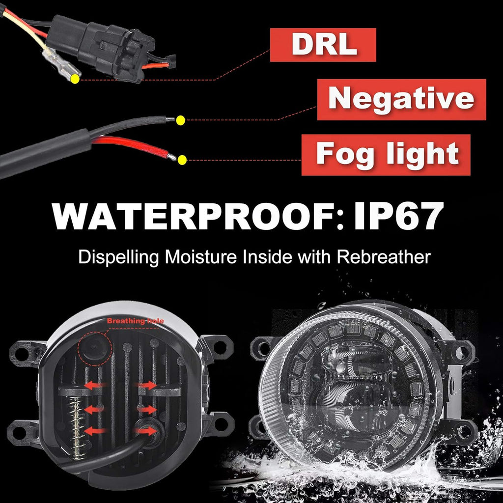 LED Fog Lights with DRL J848