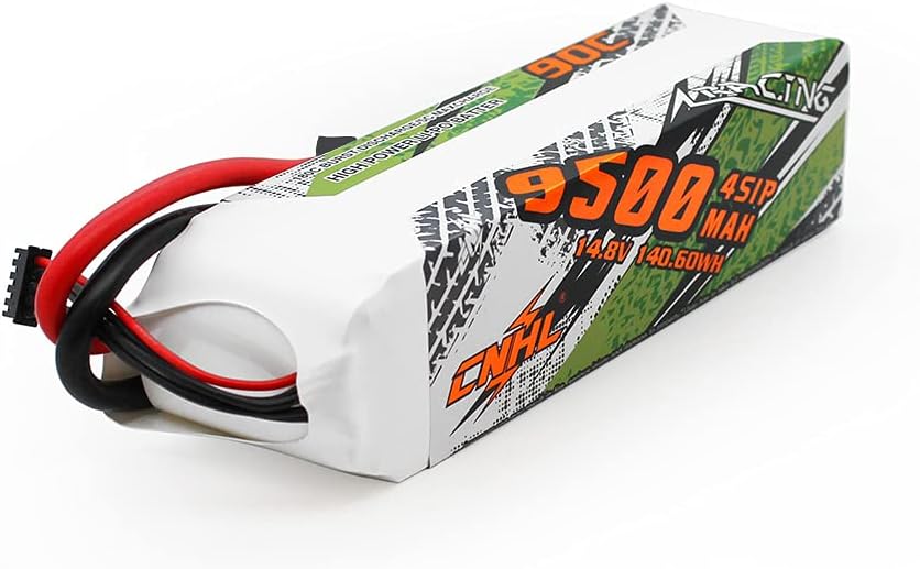 9500MAH 14.8V 4S 90C LIPO Battery with 8mm Bullet Plug F138524