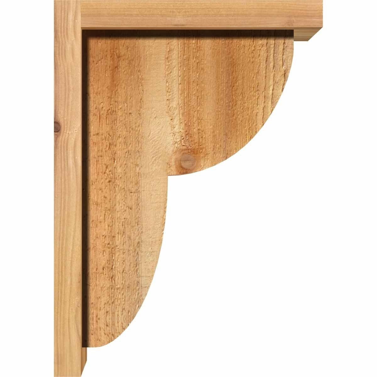 Rough Sawn Corbel with Backplate, Western Red Cedar X932