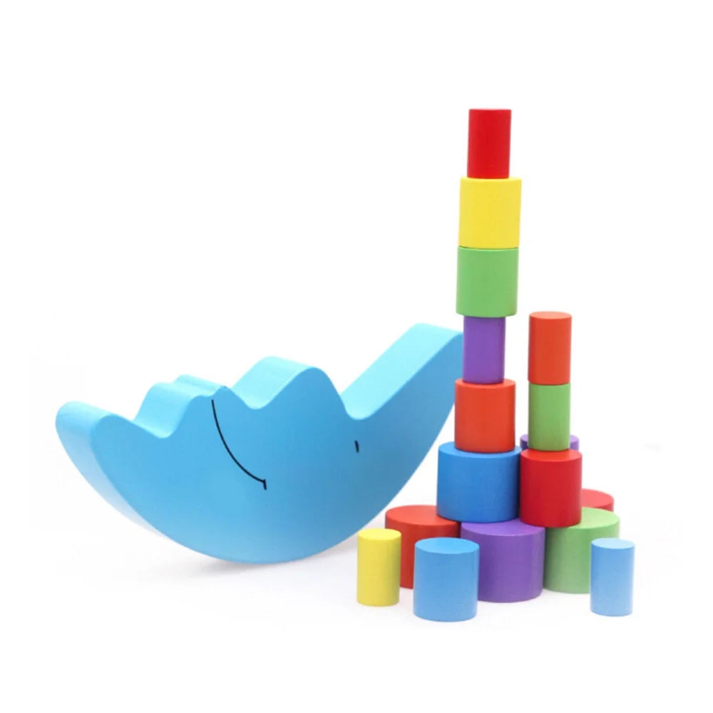 Wooden Baby Toys Balance Stacking Blocks Educational Toys B3261