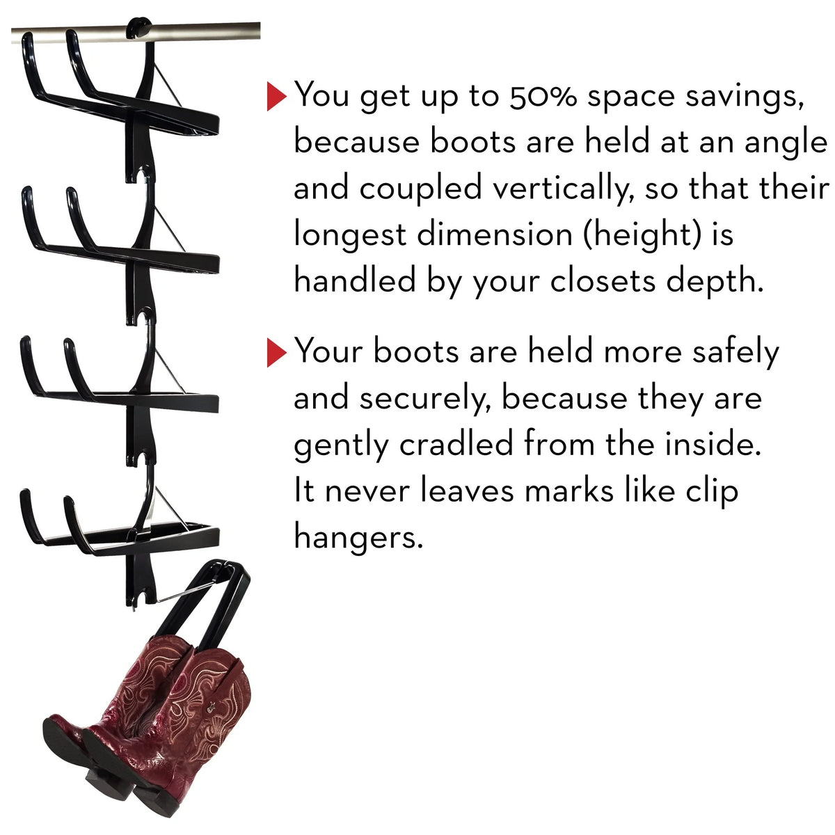 5-Pair Hanging Boot Storage Rack S21554